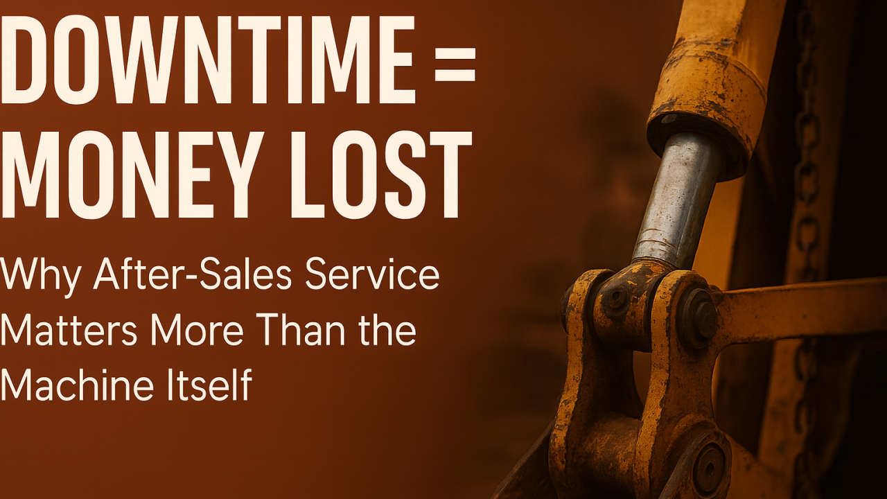 🚧 Downtime = Money Lost: Why After-Sales Service Matters More Than the Machine Itself!