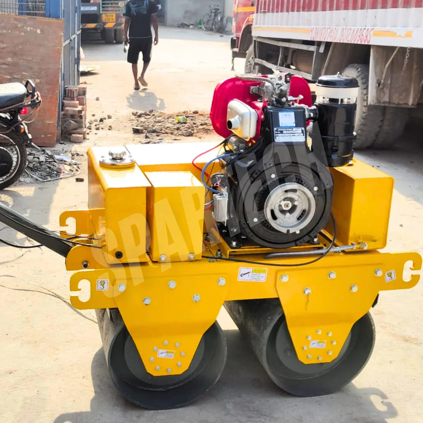 Walk behind Double Drum Roller