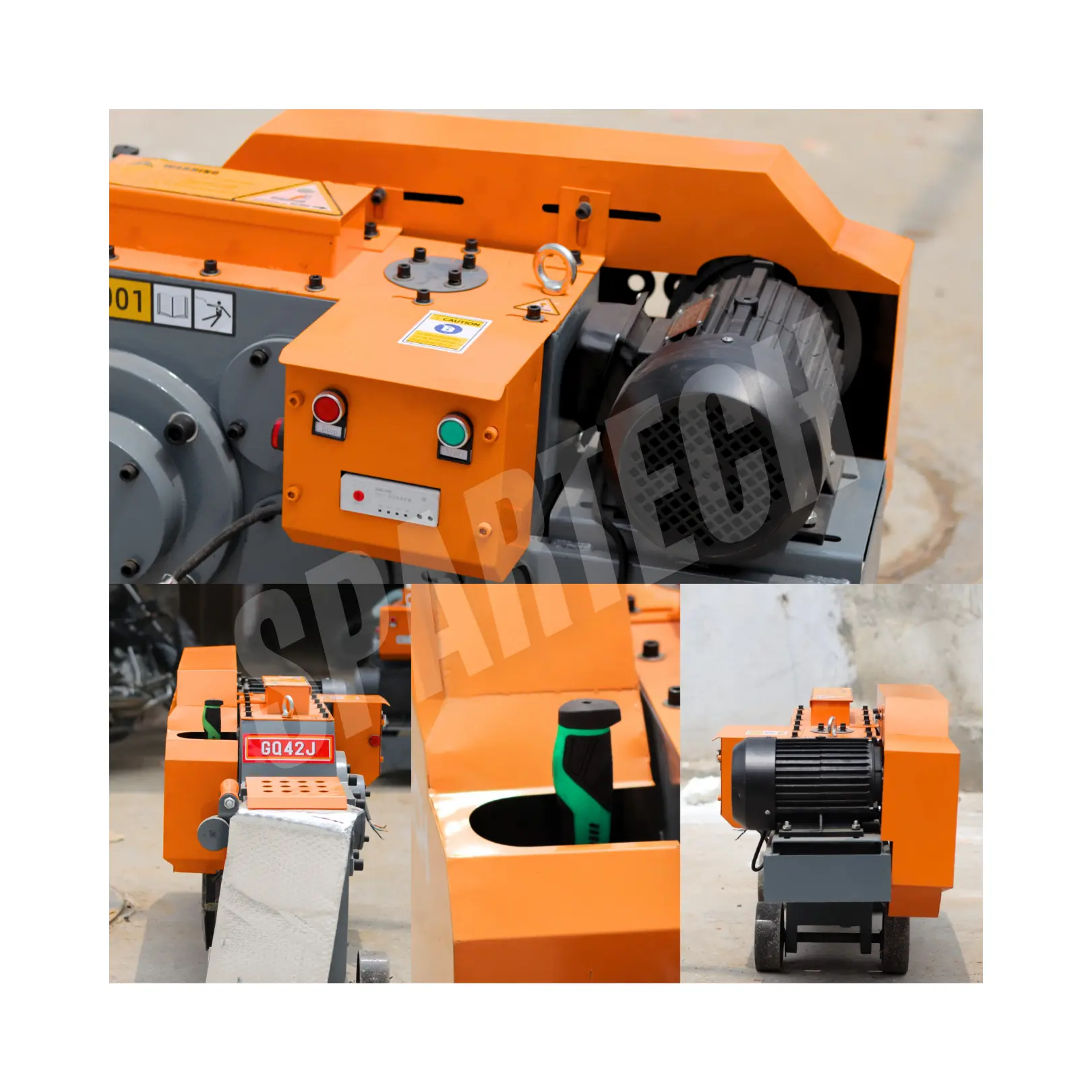 Spartech Bar Cutting Machine GQ52J – Heavy Duty Industrial Rebar Cutting Machine | 42–50mm Capacity